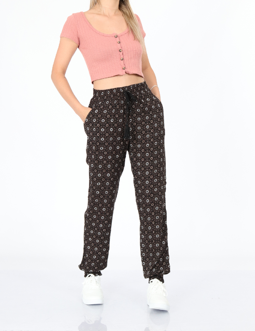 Pantaloni Hailys, maro, XS