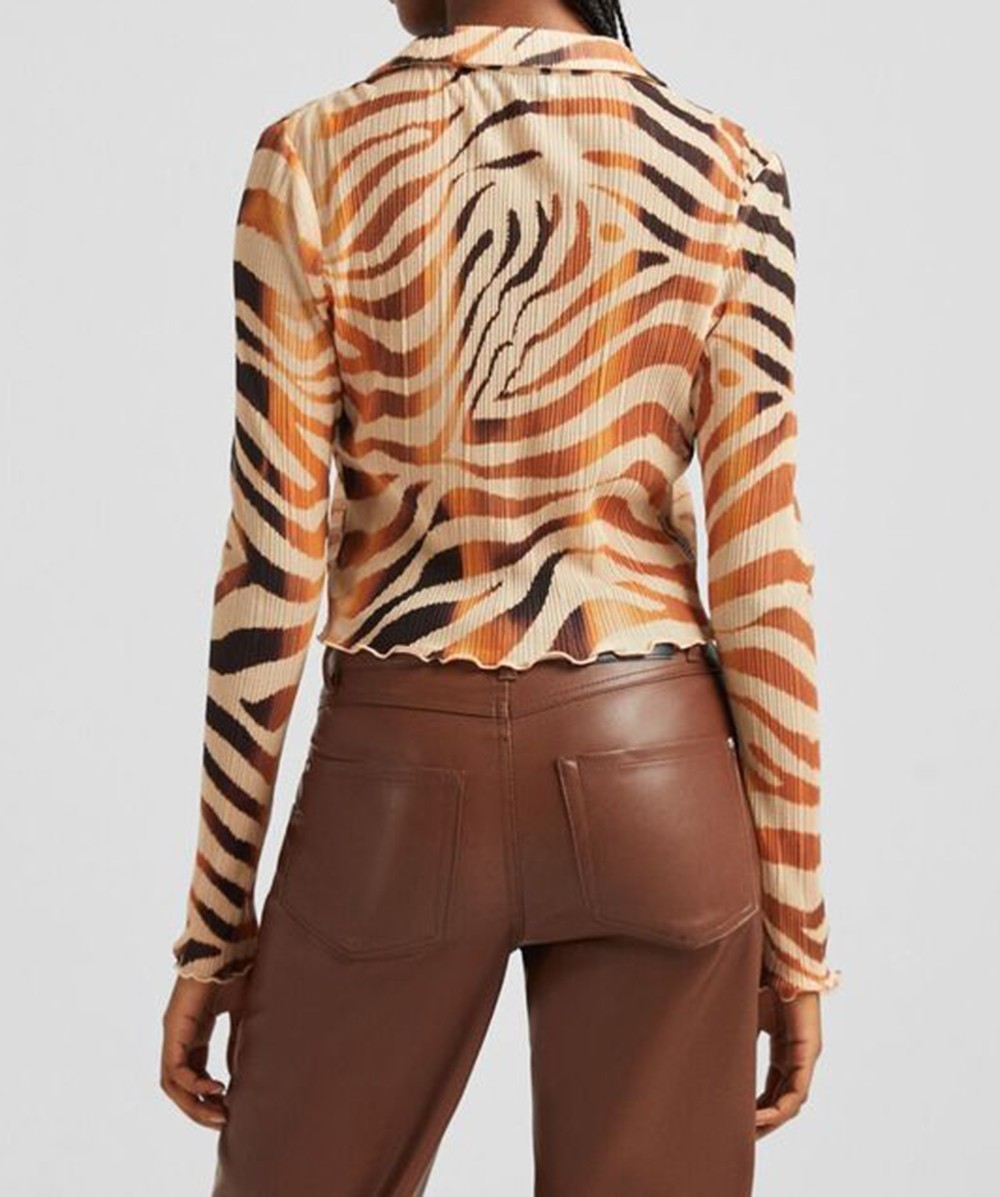Top Bershka, crem, S - 1 | YEO