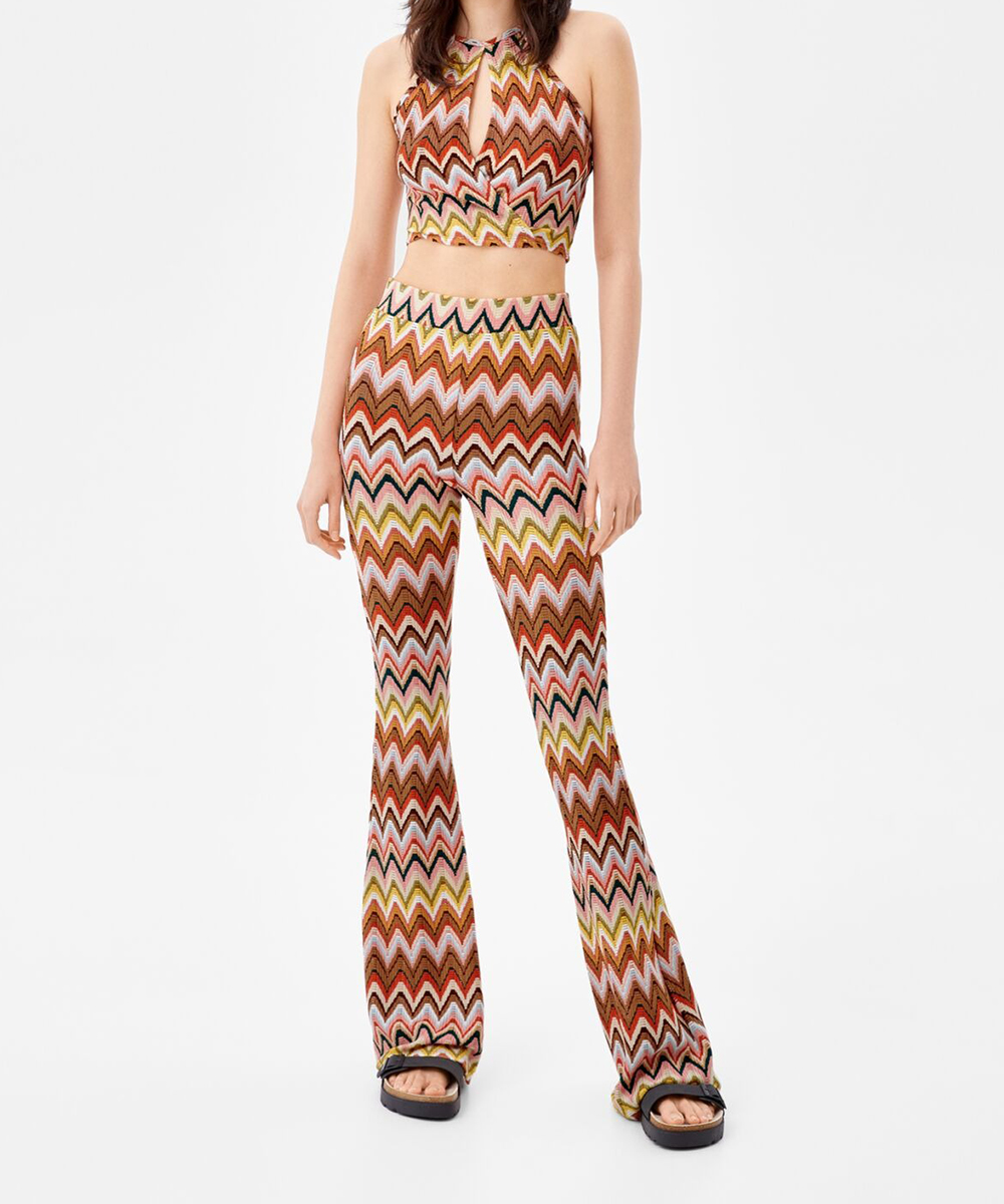 Pantaloni Bershka, mix culori, S