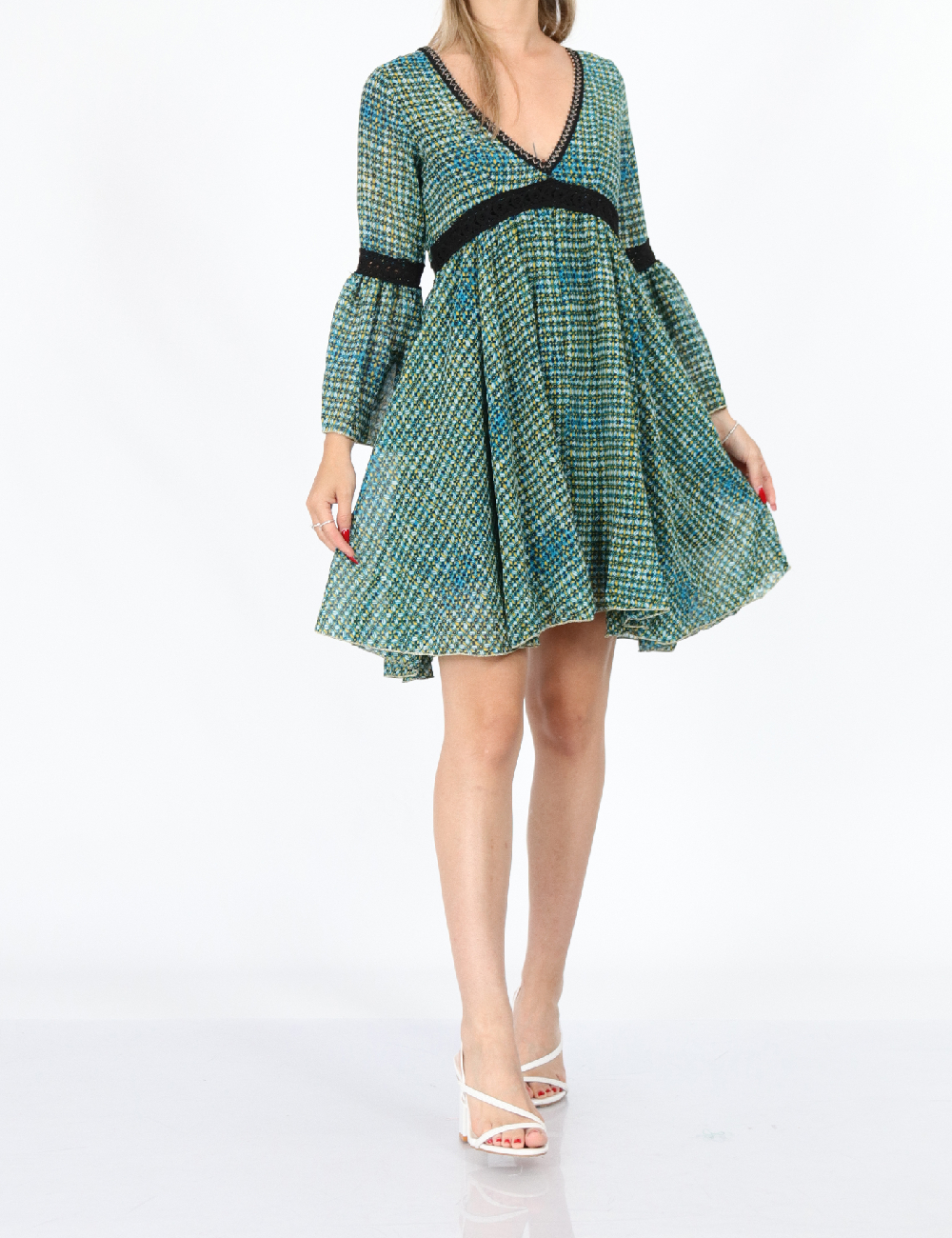 Rochie scurta Savage Culture, verde