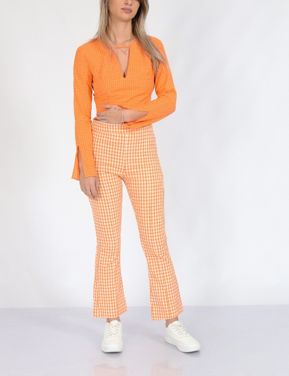Top Bershka, portocaliu, S - 1 | YEO