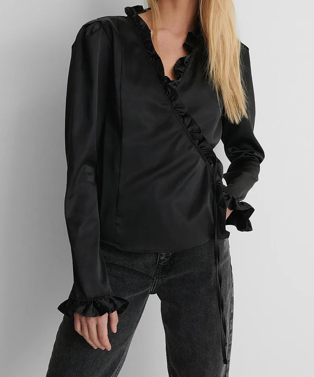 Bluza NA-KD, negru, XXS