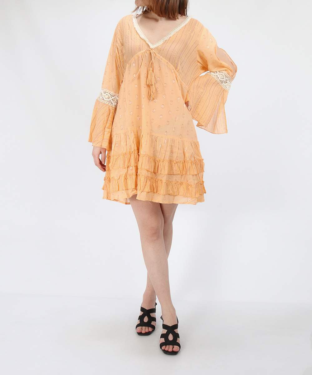 Rochie scurta Savage Culture, portocaliu, L