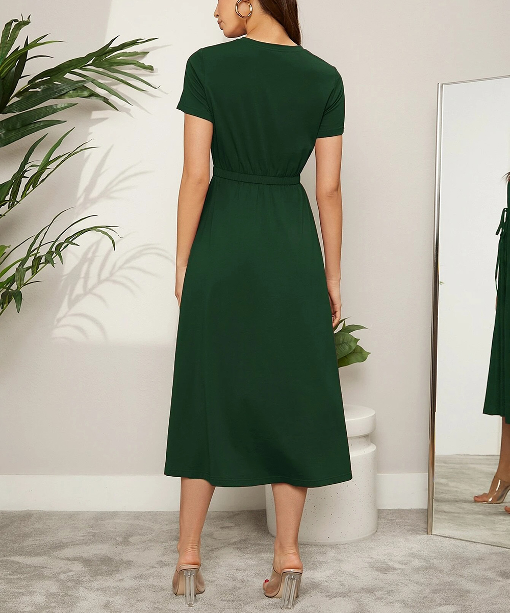 Rochie medie SHEIN, verde - 1 | YEO