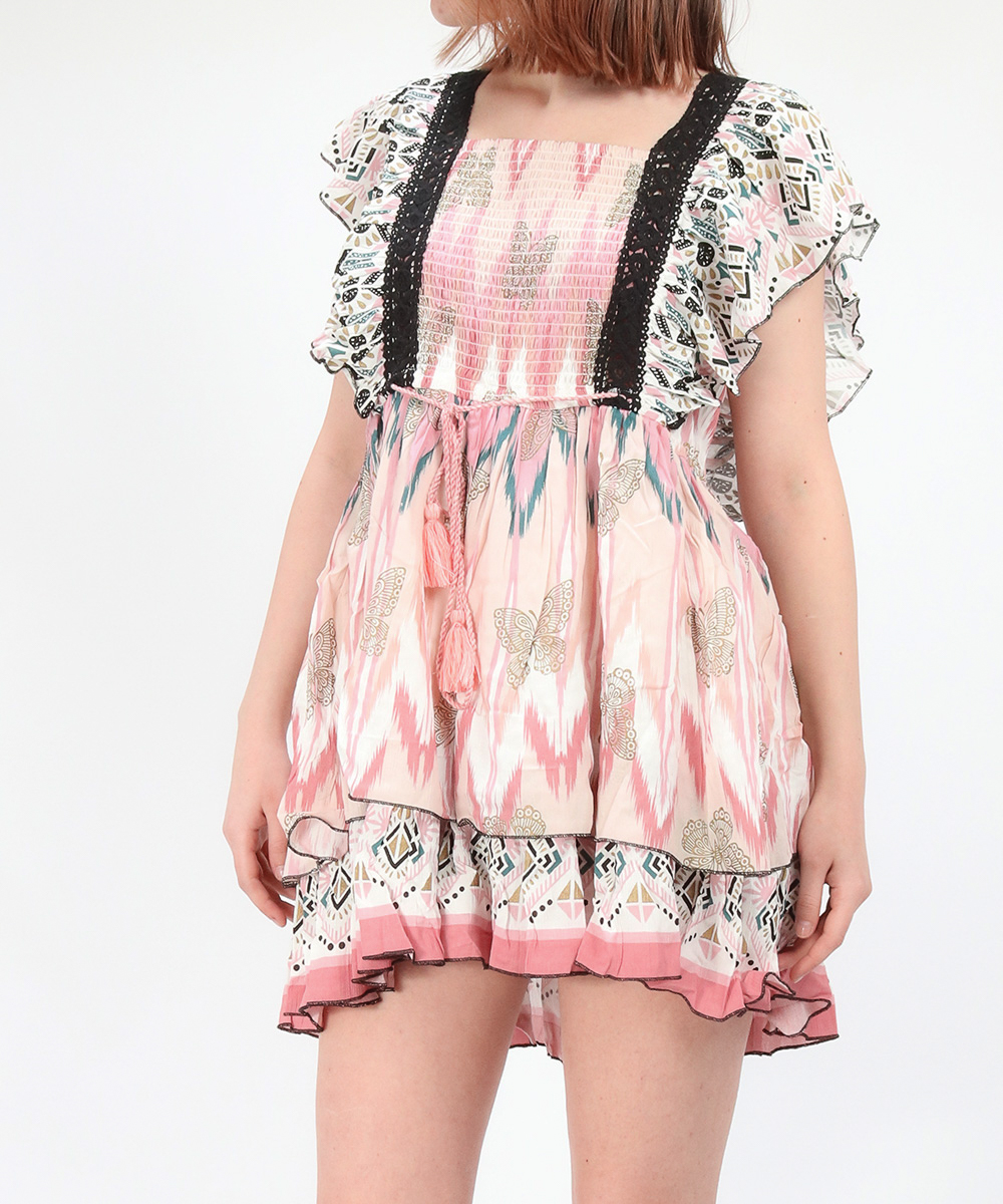 Rochie scurta Savage Culture, roz, S