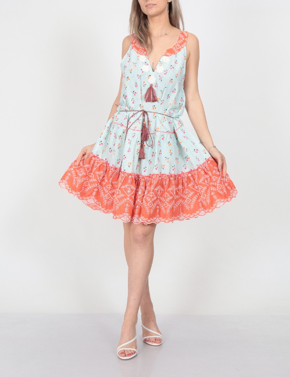 Rochie scurta Savage Culture, bleu, L
