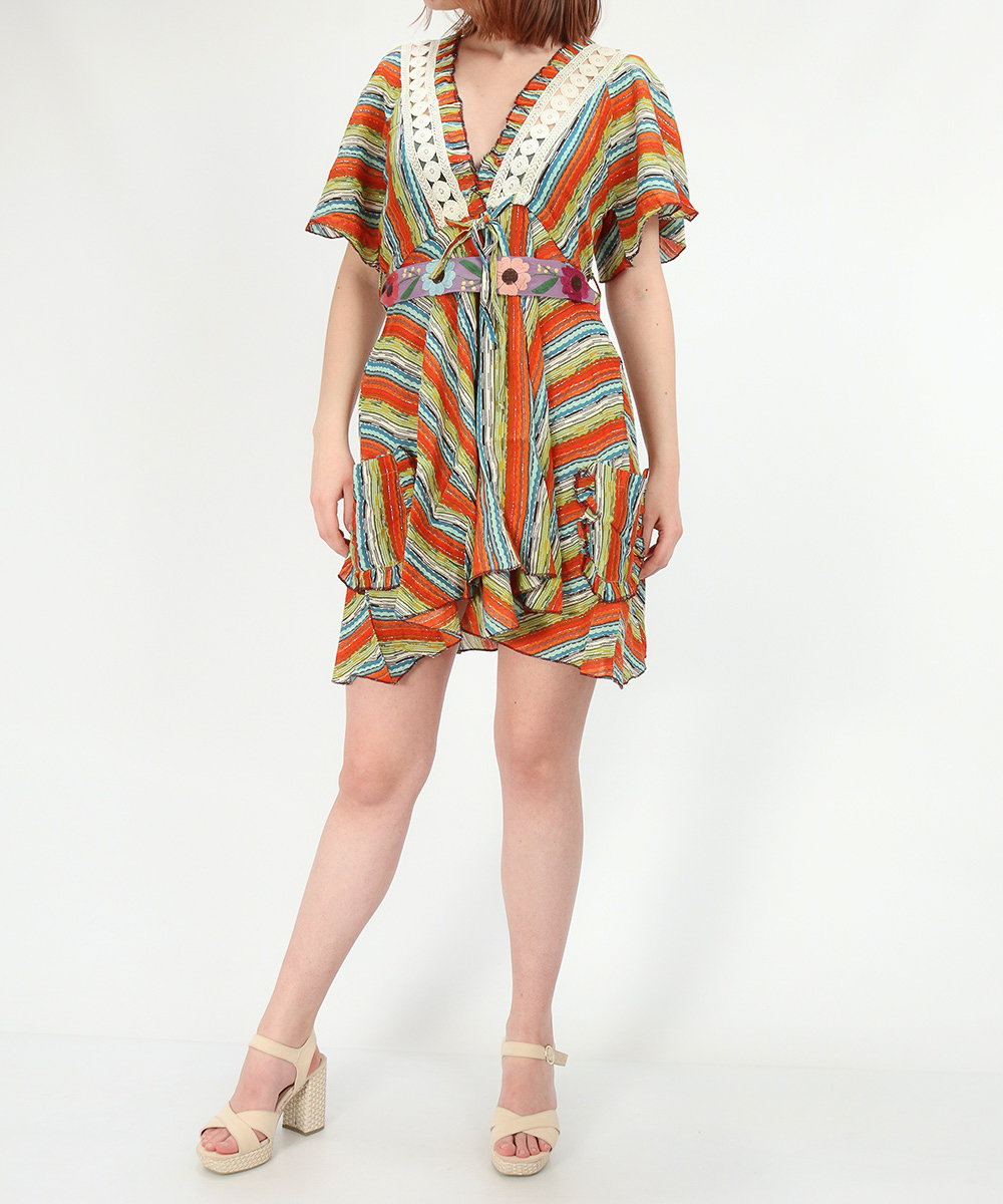 Rochie scurta Savage Culture, mix culori