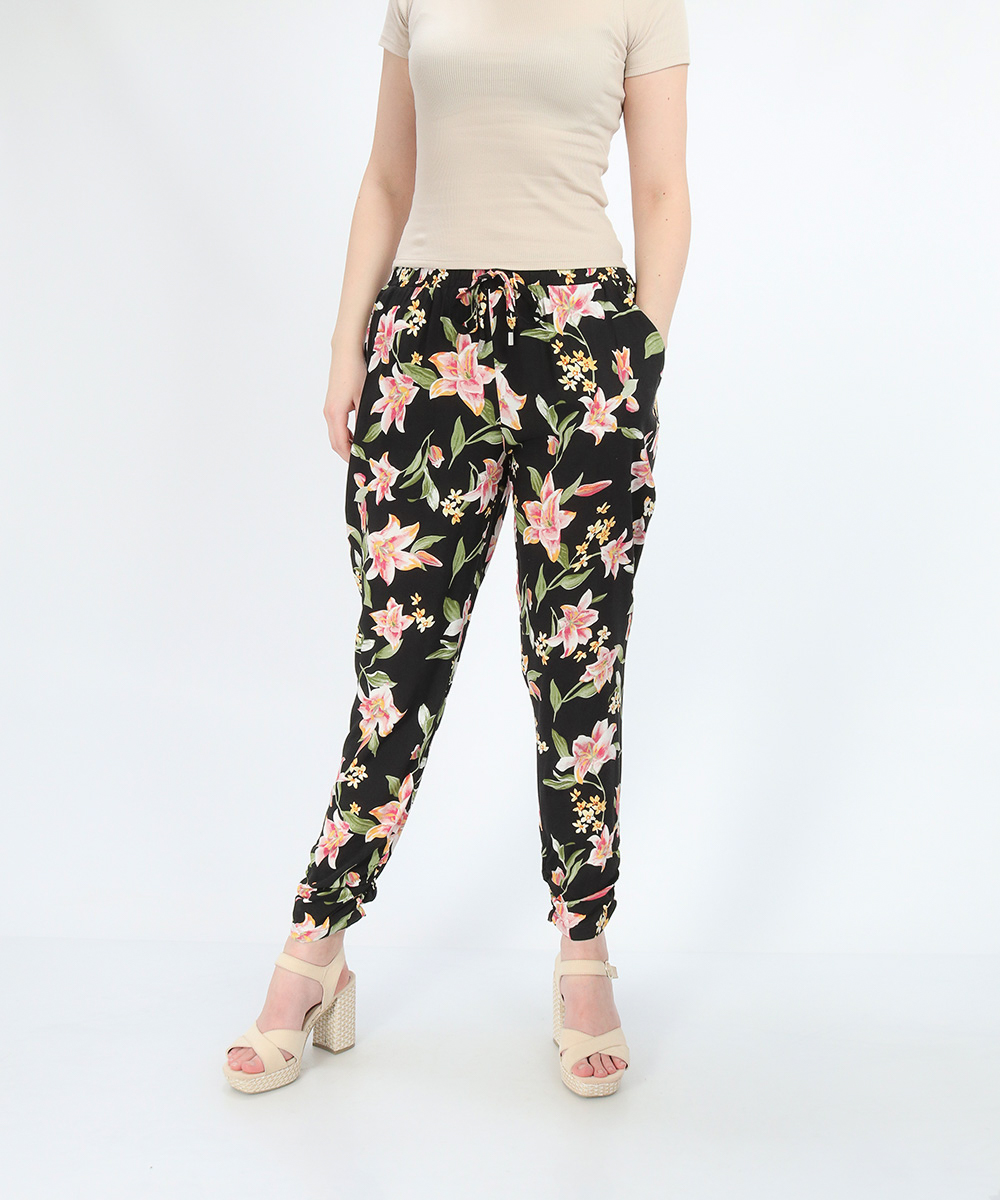 Pantaloni Hailys, floral, M