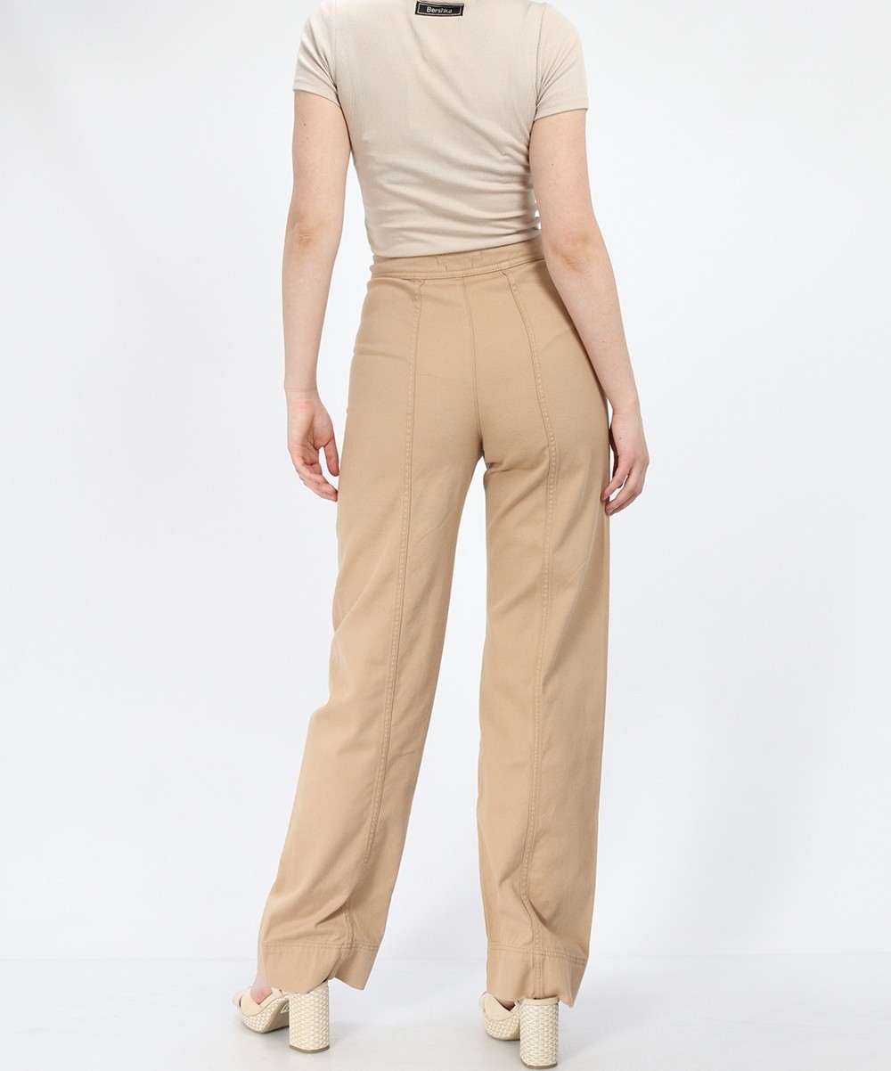 Pantaloni Reserved, maro, XL - 1 | YEO