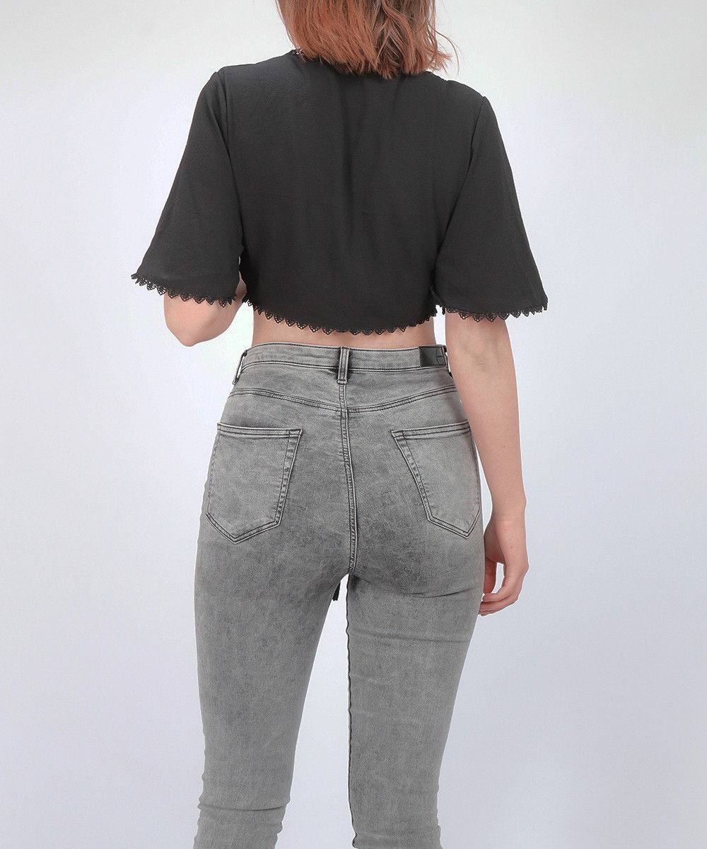 Top SHEIN, negru, M - 1 | YEO