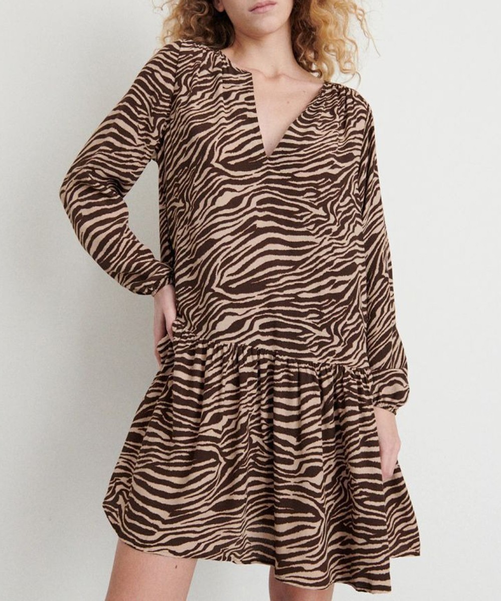 Rochie Scurta Reserved, maro, 36 - 1 | YEO