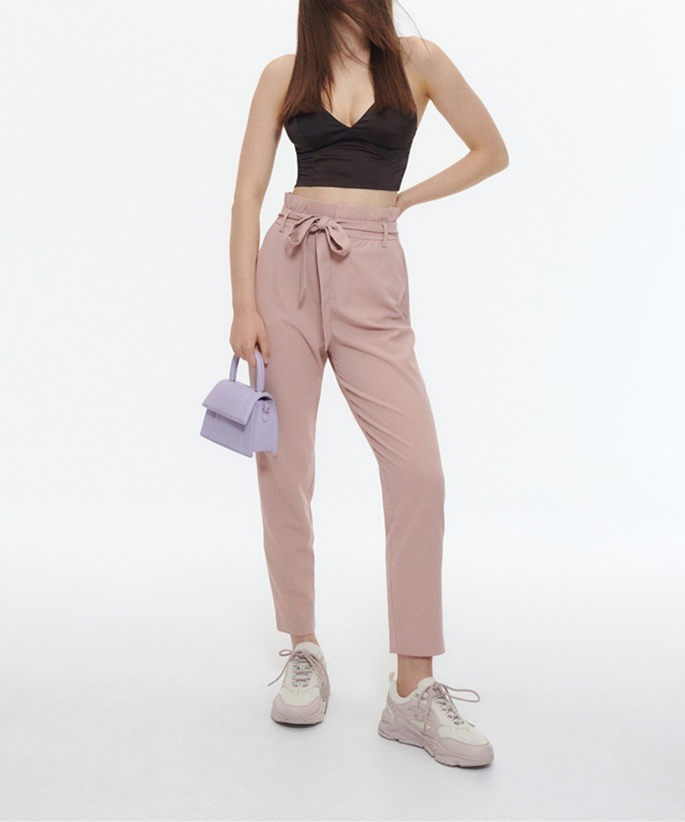 Pantaloni Reserved, roz pal, XL - 1 | YEO