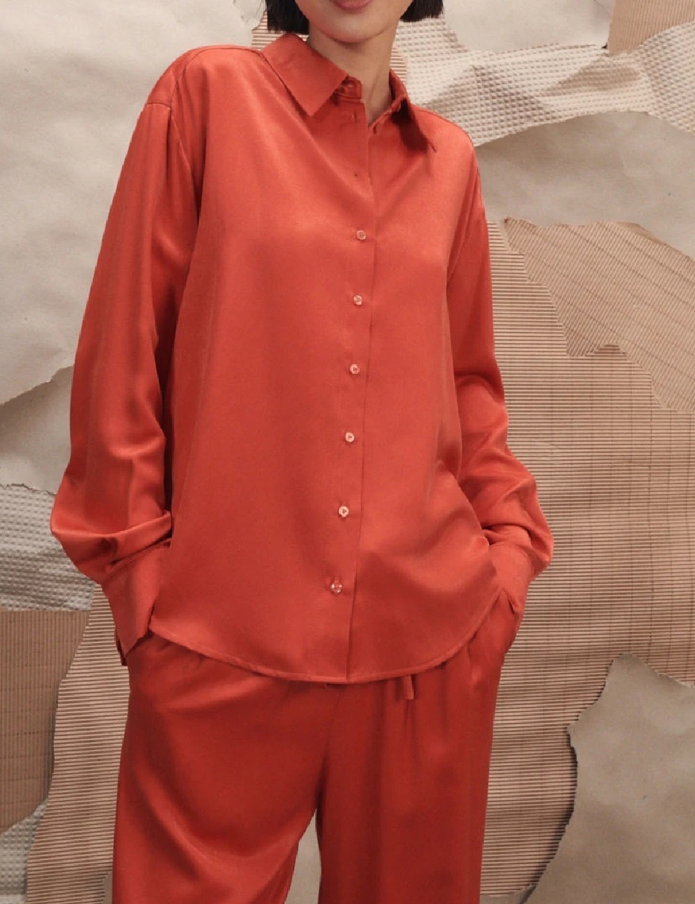 Camasa Reserved, portocaliu, S - 1 | YEO