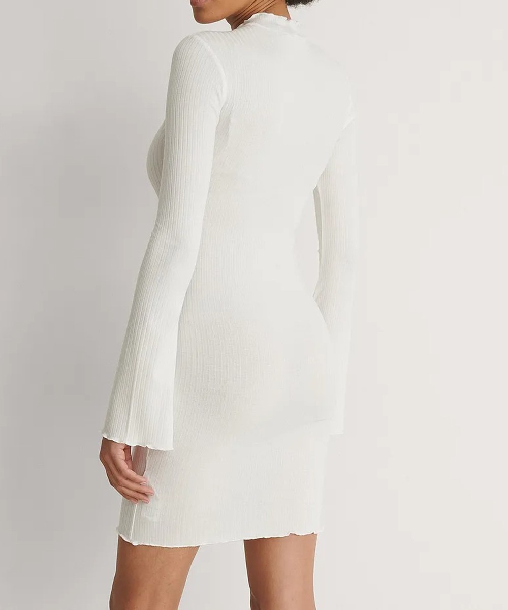 Rochie scurta NA-KD, alb, XL - 1 | YEO