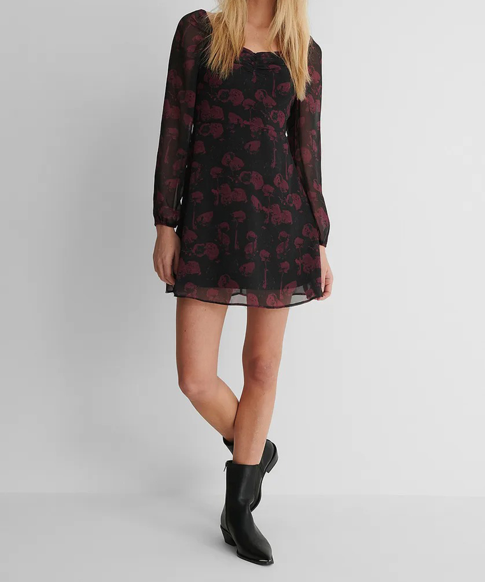Rochie scurta NA-KD, negru, 36