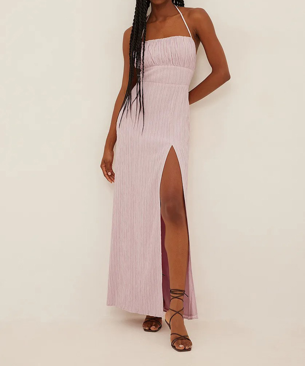 Rochie lunga NA-KD, roz, 40