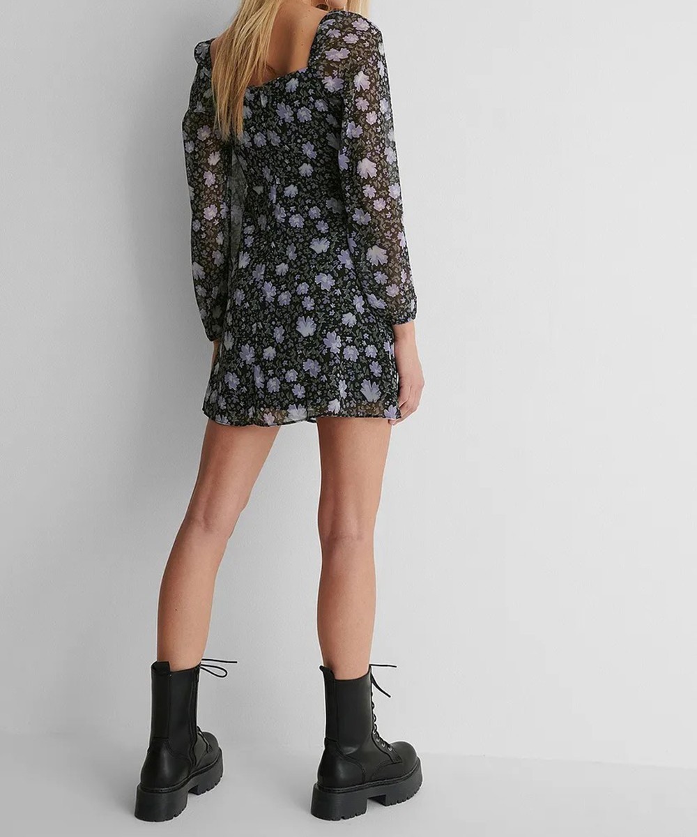 Rochie scurta NA-KD, floral, 36 - 1 | YEO