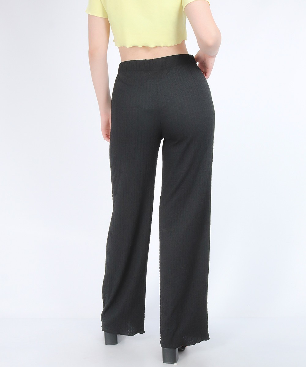 Pantaloni Reserved, negru - 1 | YEO