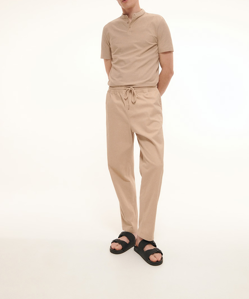 Pantaloni Reserved, crem, XL