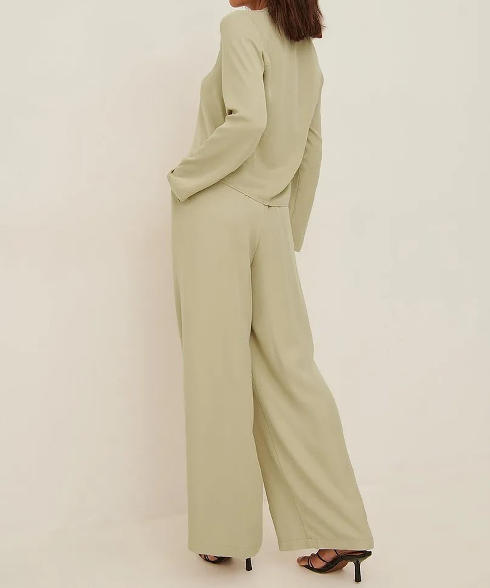 Pantaloni NA-KD, bej, 32 - 1 | YEO