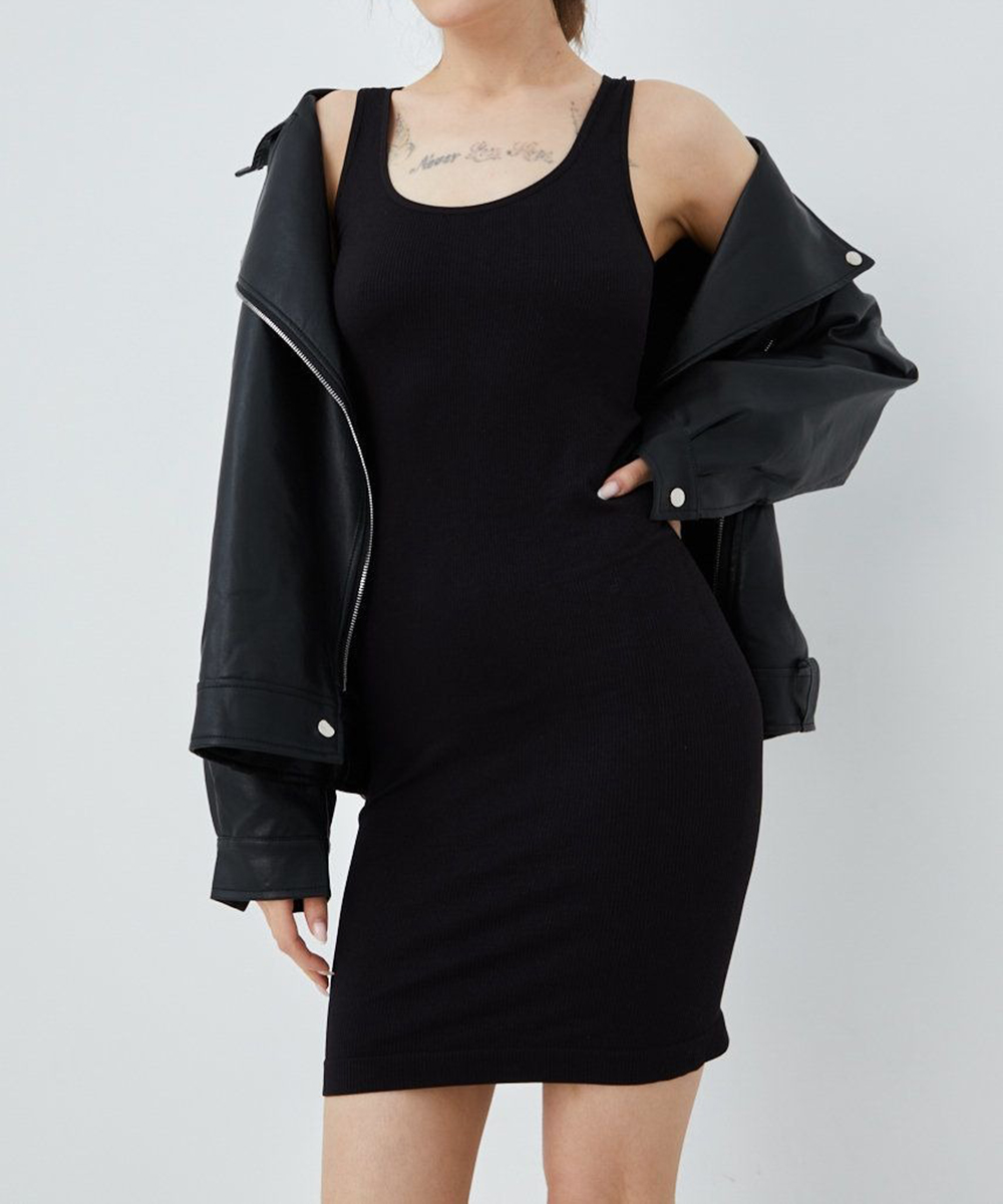 Rochie scurta Pieces, negru, S/M