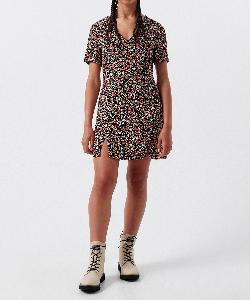 Rochie scurta CROPP, floral, XS
