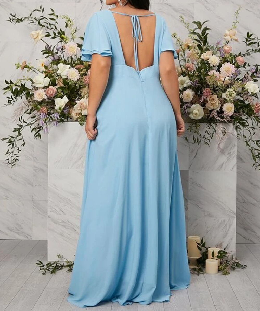 Rochie lunga SHEIN CURVE, bleu - 1 | YEO