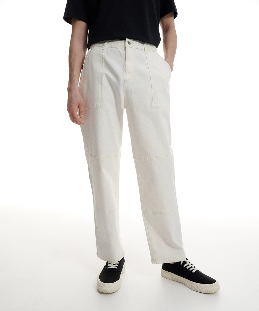 Pantaloni Reserved, alb, L