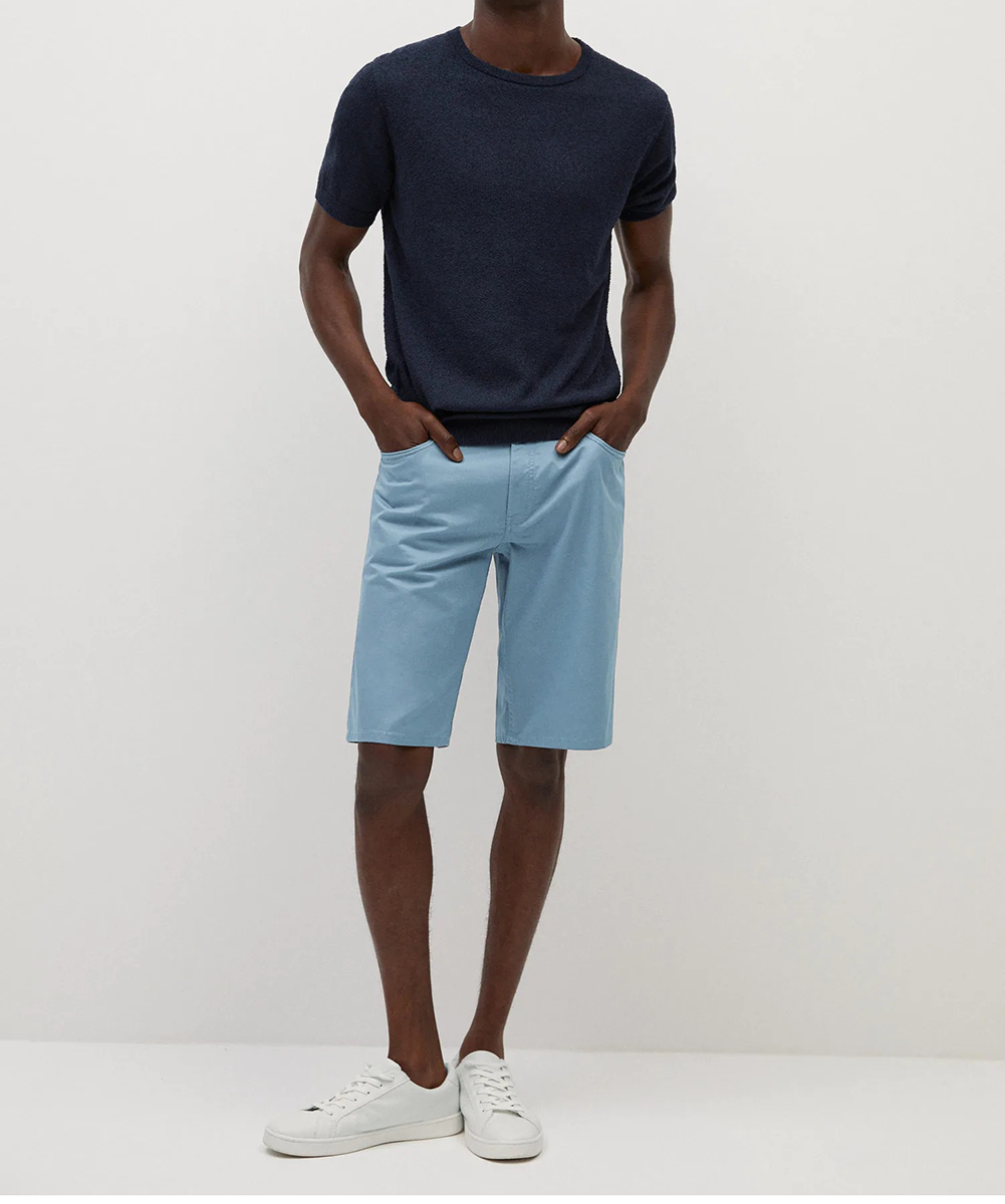 Pantaloni scurti Mango, albastru, 40