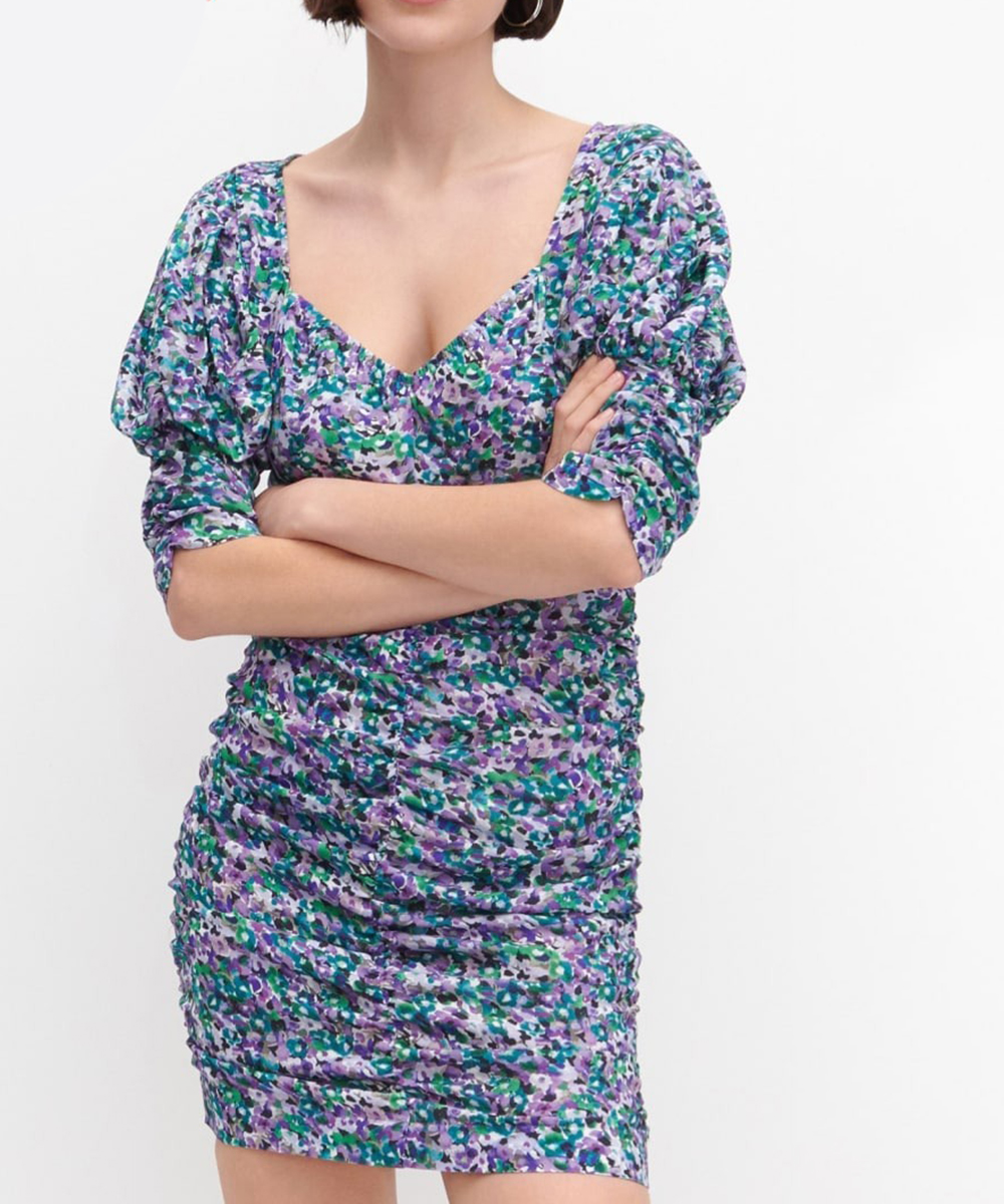 Rochie scurta Reserved, floral, 40