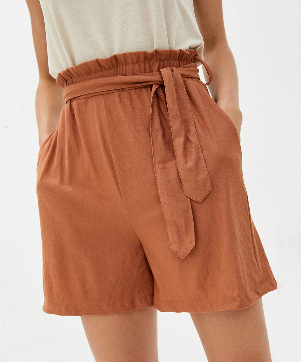 Pantaloni scurti Mango, maro, S