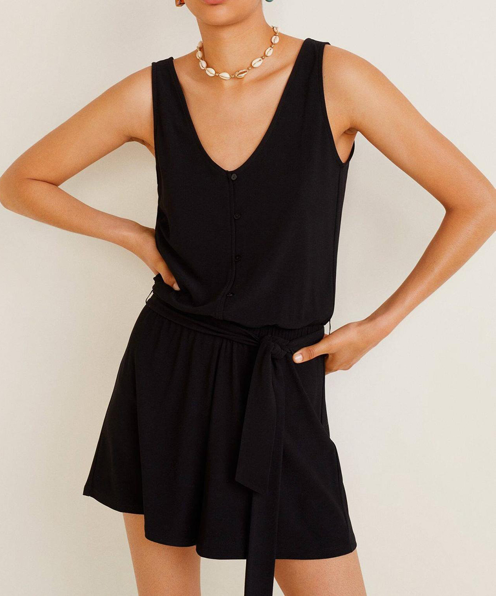 Salopeta Mango, negru, XS
