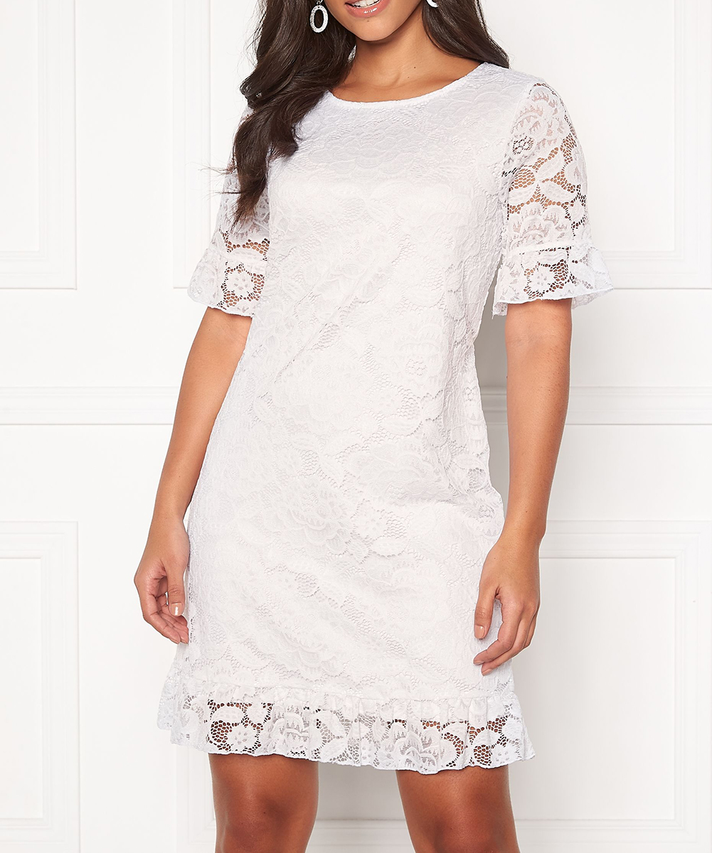 Rochie scurta Happy Holly, alb, 32/34