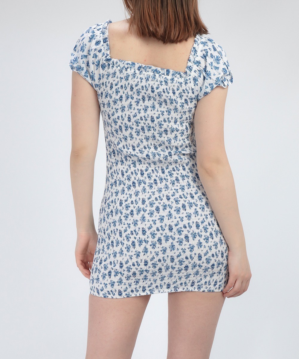 Rochie scurta SHEIN, alb/albastru, S - 1 | YEO