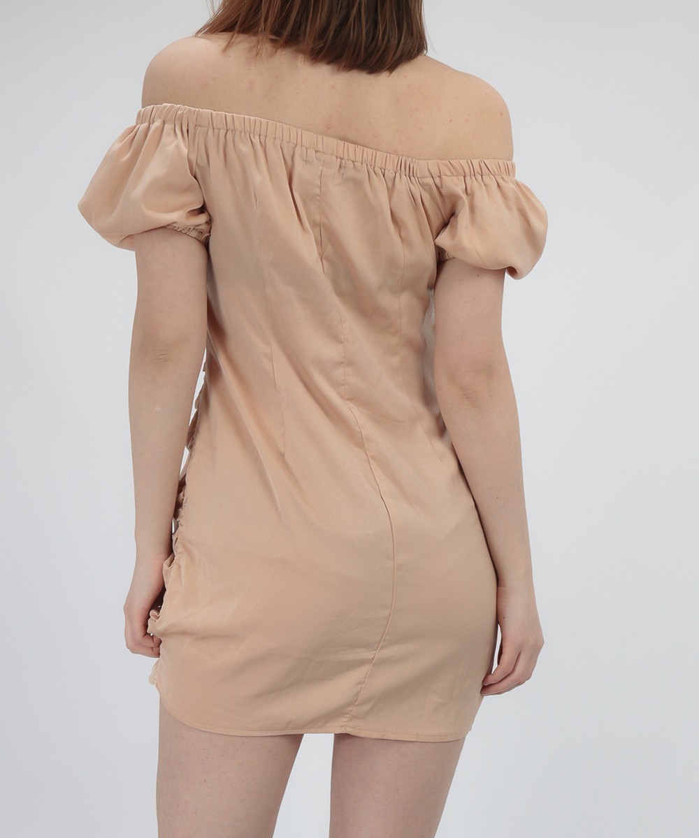 Rochie scurta SHEIN, maro deschis, L - 1 | YEO