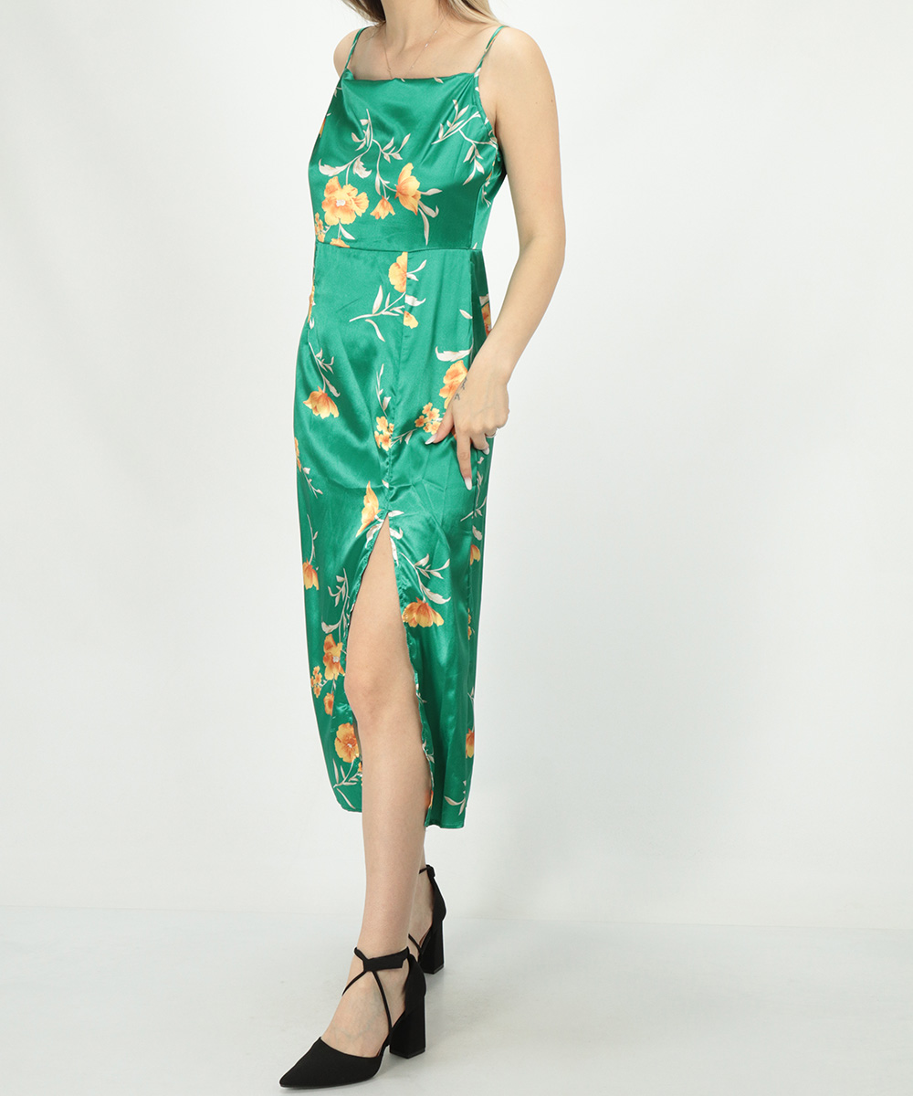 Rochie medie shein, verde, s
