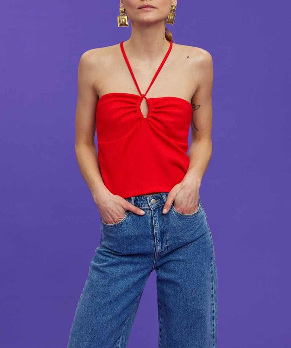 Top Vero Moda, rosu, M