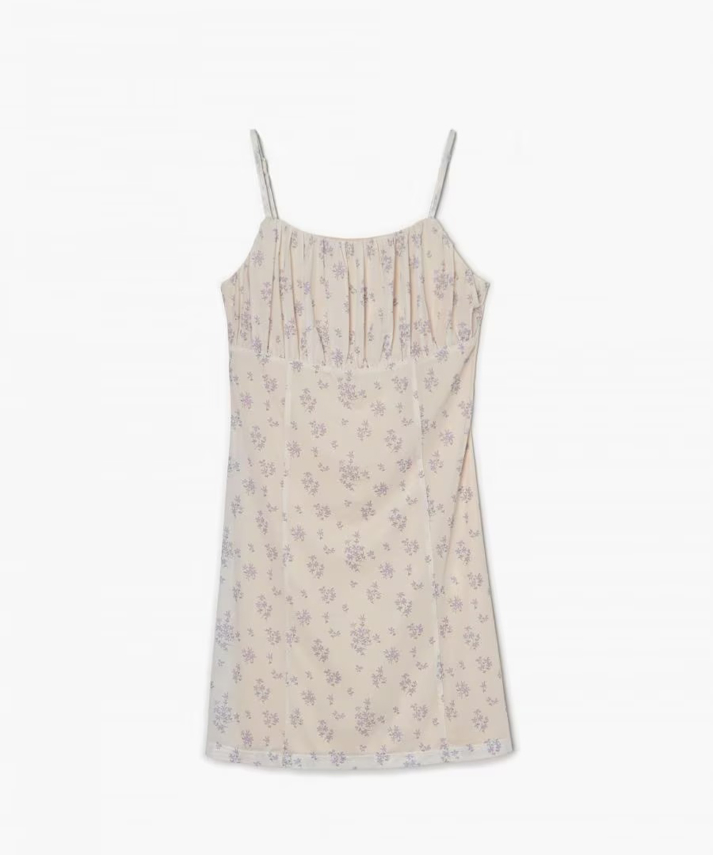 Rochie scurta CROPP, bej, L