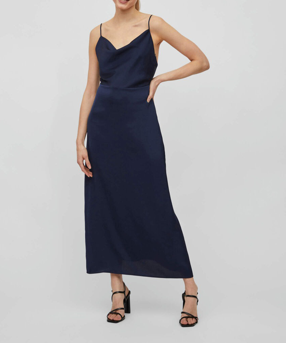 Rochie Lunga Vila, bleumarin, 42