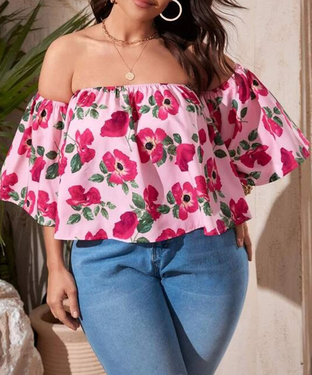 Top shein curve, roz, 2xl