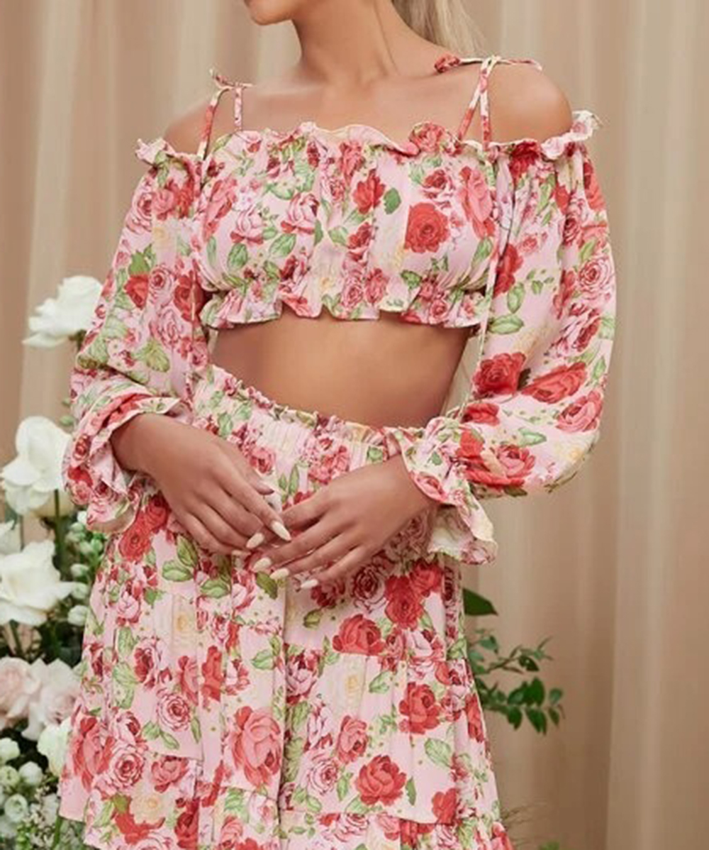 Top shein, floral, xl