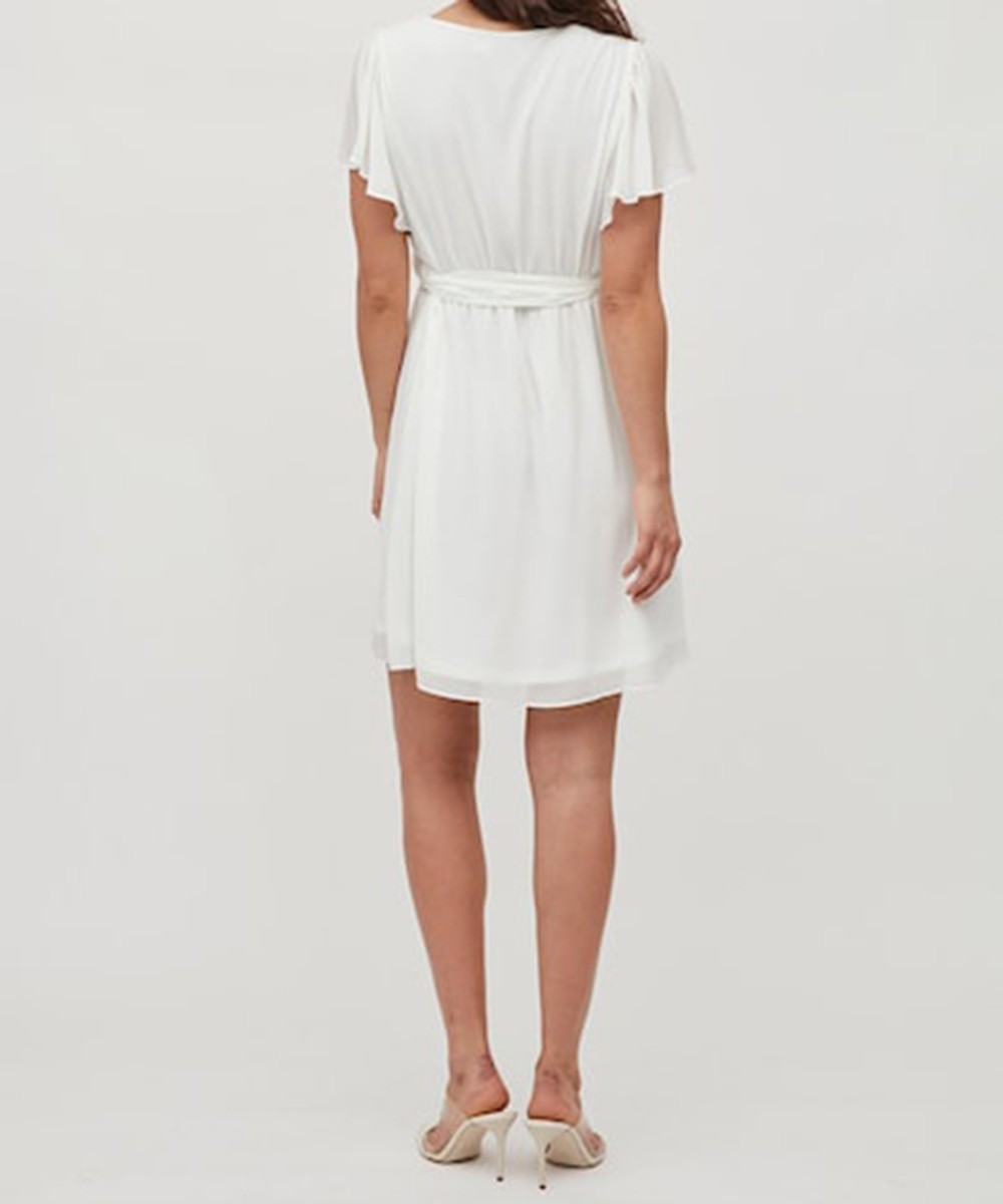 Rochie scurta Vila, alb - 1 | YEO