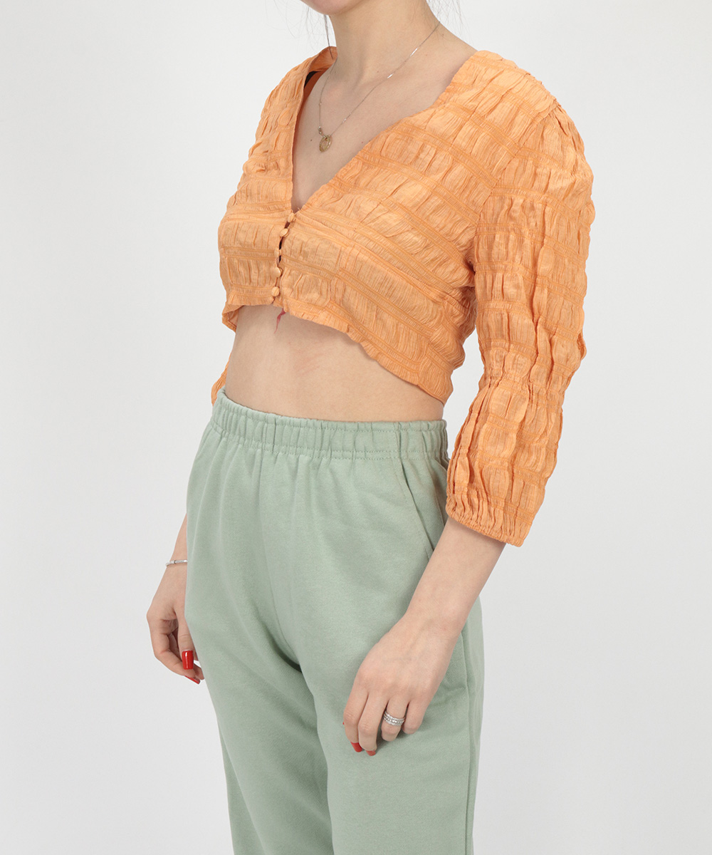 Top shein, portocaliu, m