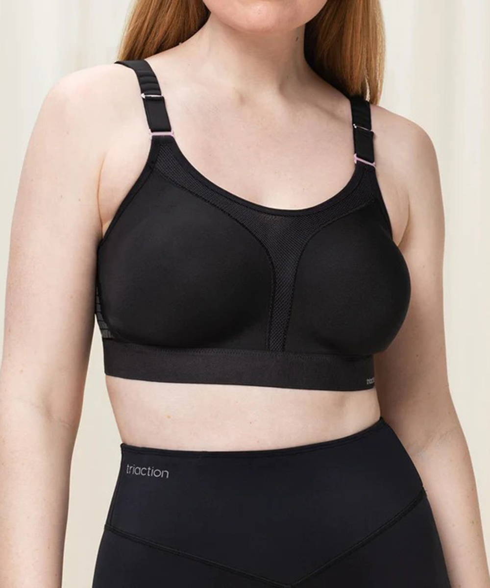 Bustiera sport Triaction, negru