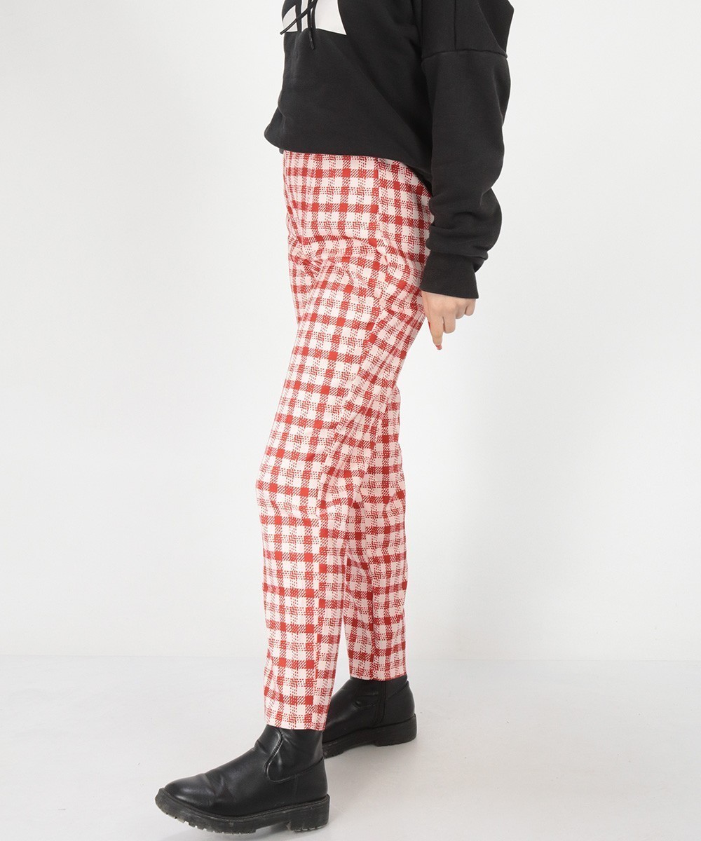 Pantaloni Double Crazy, rosu, S - 1 | YEO