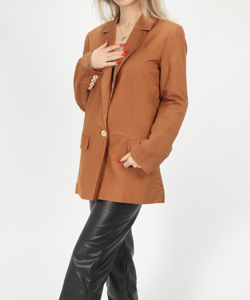 Sacou Oversize Reserved, maro, XS