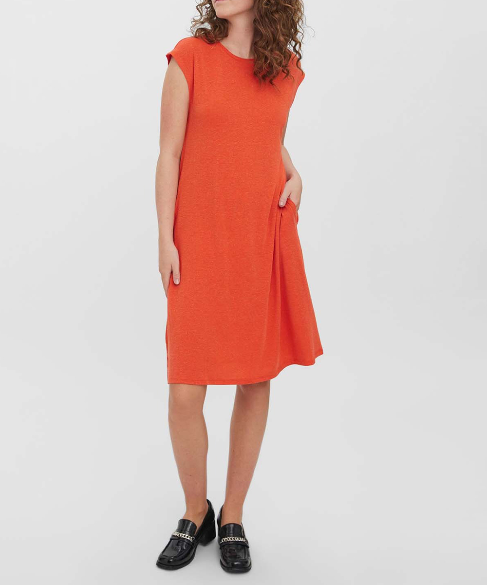 Rochie scurta Vero Moda, portocaliu