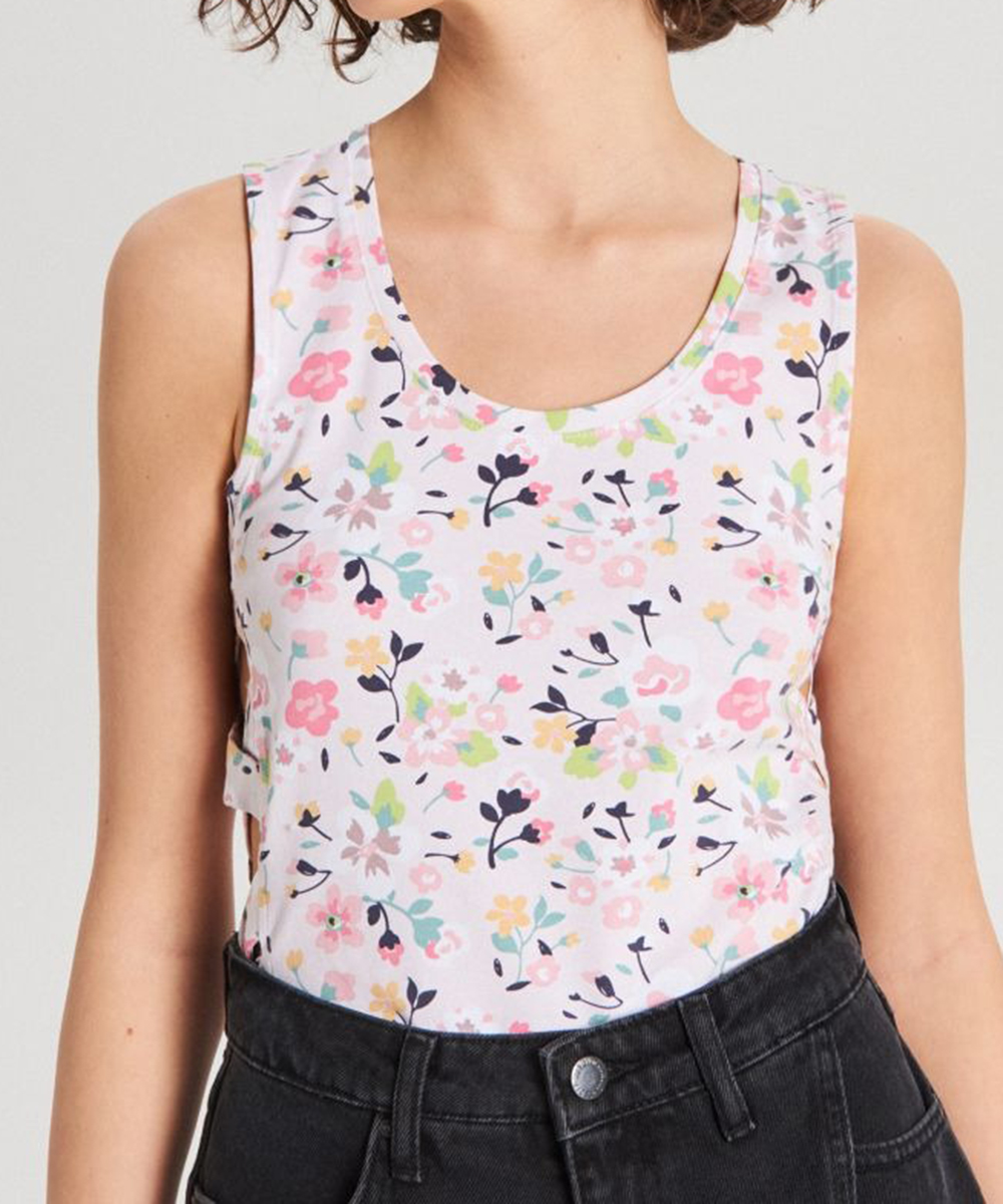 Top CROPP, floral, L
