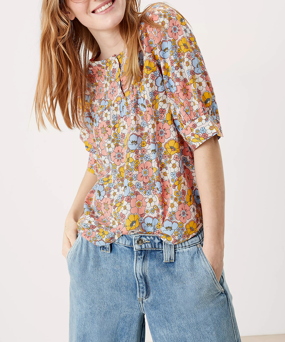 Camasa Q/S, floral, 32
