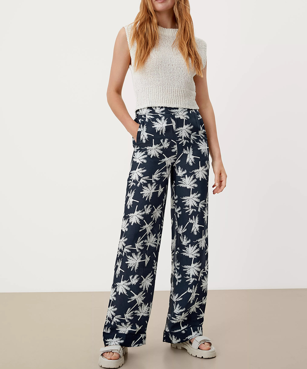 Pantaloni s.Oliver, bleumarin